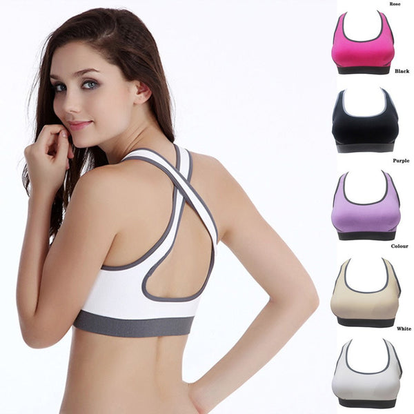 Women Padded Seamless Fitness Yoga Sports Bra